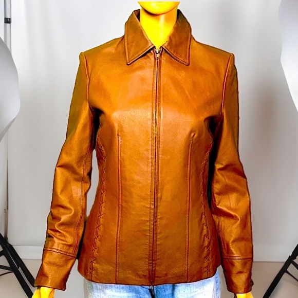Lucky Brand Jackets & Blazers - Lucky Brown Leather Jacket Los Angeles